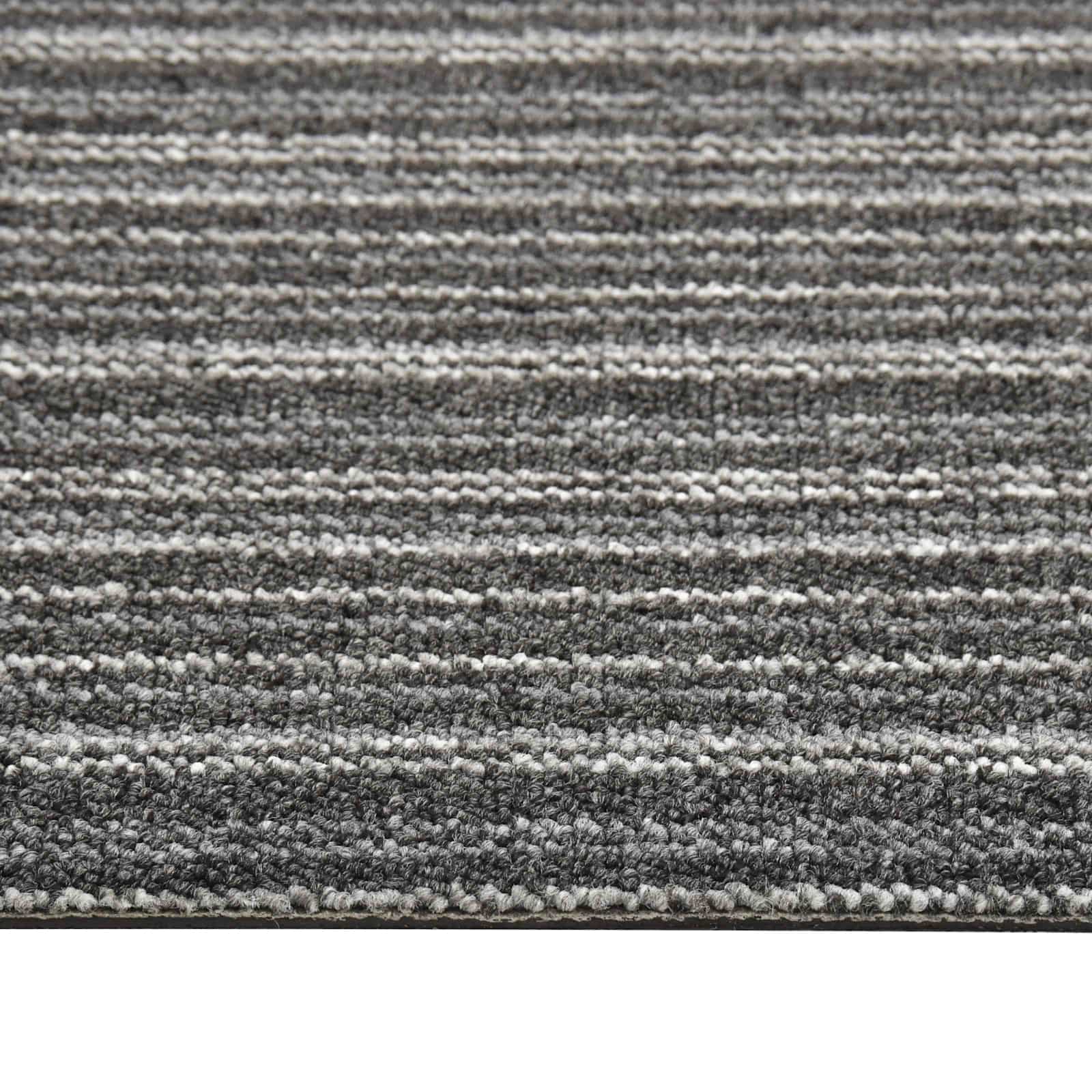 vidaXL Dywan 20 pcs Antracytowy w paski 50 x 50 cm 100% polipropylen
