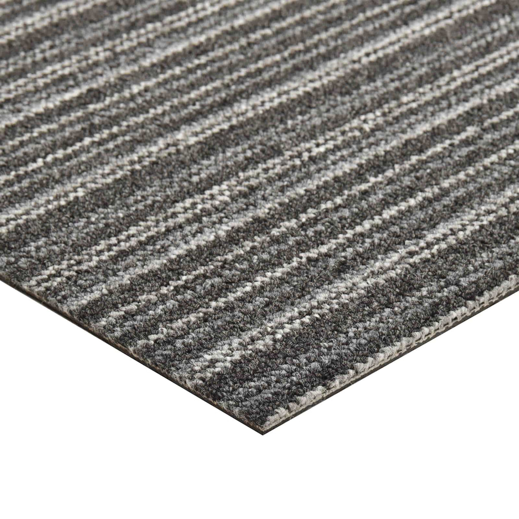vidaXL Dywan 20 pcs Antracytowy w paski 50 x 50 cm 100% polipropylen