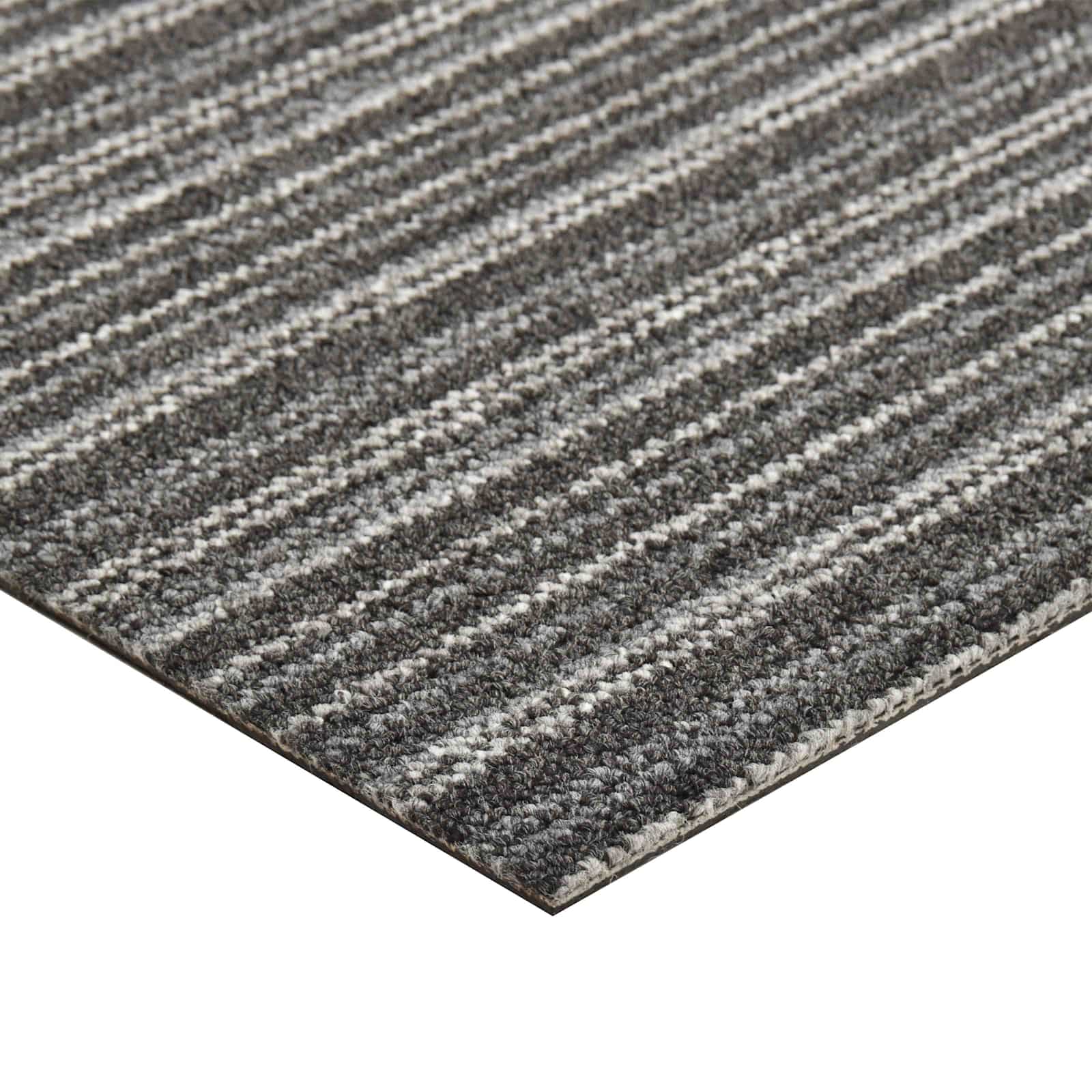 vidaXL Dywan 20 pcs Antracytowy w paski 50 x 50 cm 100% polipropylen