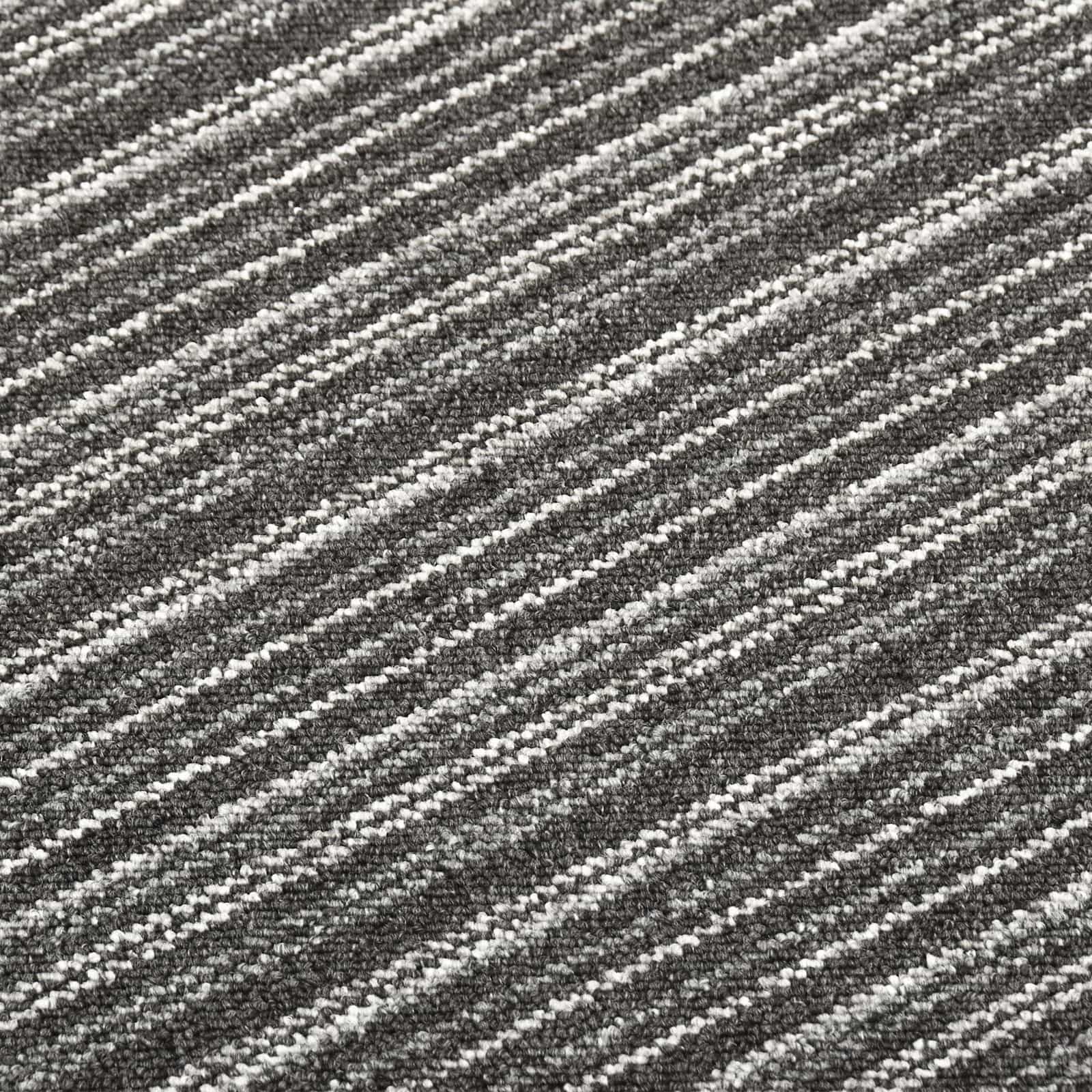 vidaXL Dywan 20 pcs Antracytowy w paski 50 x 50 cm 100% polipropylen