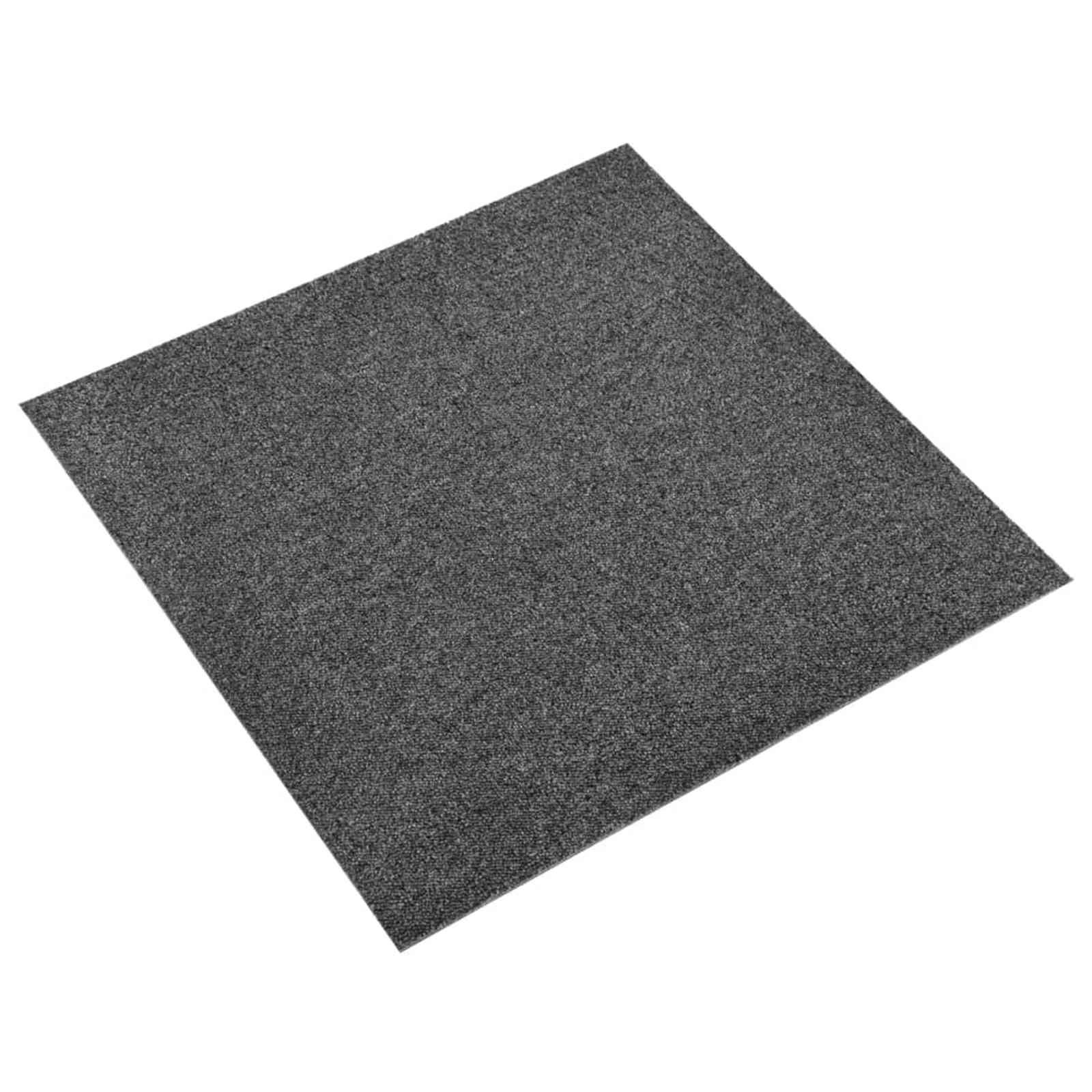vidaXL Dywan 20 pcs Antracyt 50 x 50 cm 100% polipropylen