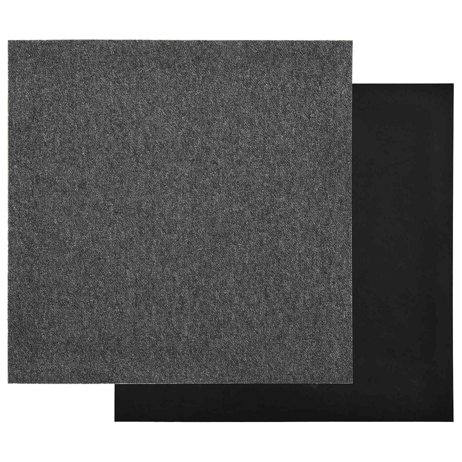 vidaXL Dywan 20 pcs Antracyt 50 x 50 cm 100% polipropylen