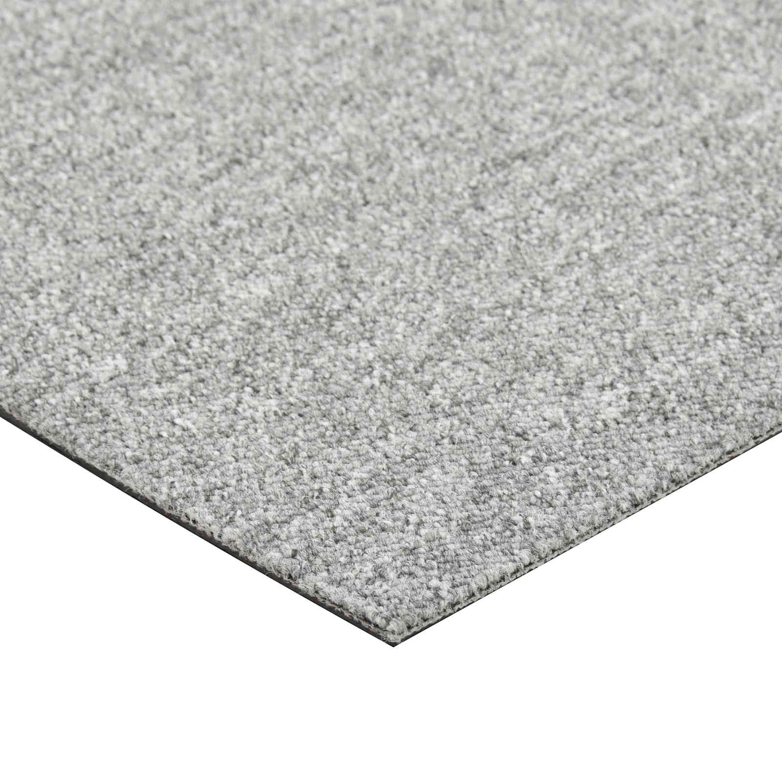 vidaXL Dywan 20 pcs Jasnoszary 50 x 50 cm 100% polipropylen