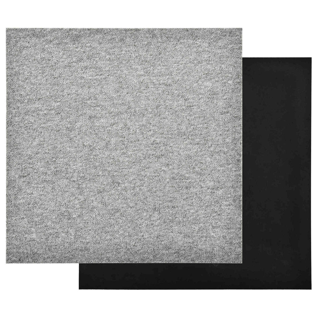 vidaXL Dywan 20 pcs Jasnoszary 50 x 50 cm 100% polipropylen