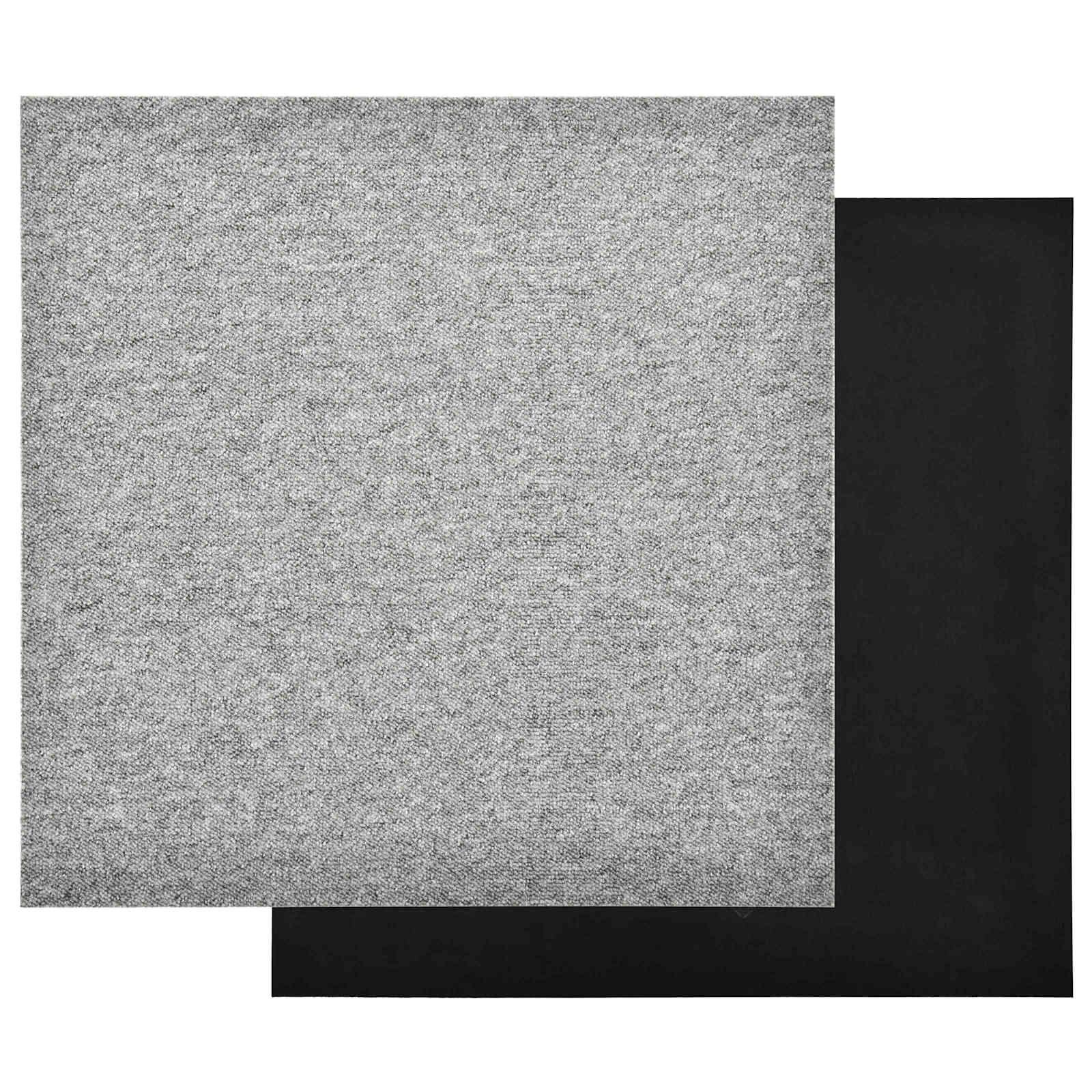 vidaXL Dywan 20 pcs Jasnoszary 50 x 50 cm 100% polipropylen