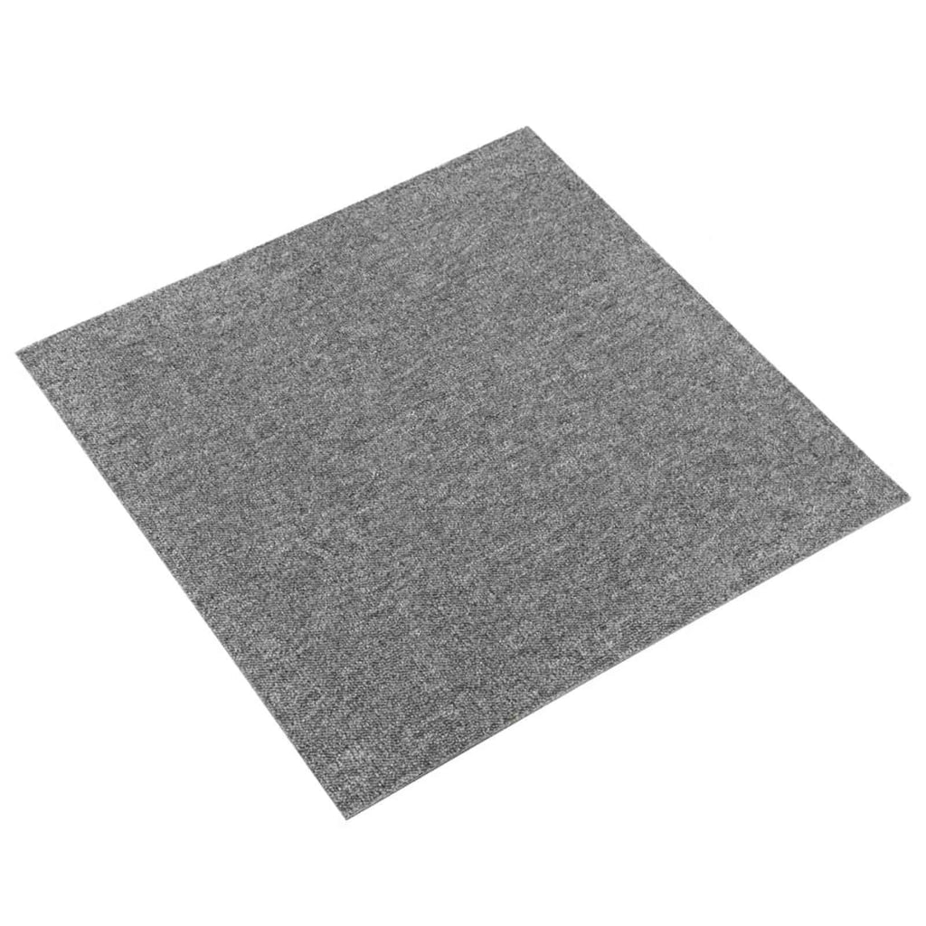 vidaXL Dywan 20 pcs Szary 50 x 50 cm 100% polipropylen