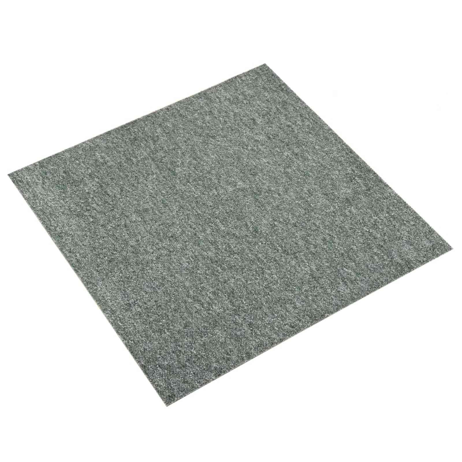 vidaXL Dywan 20 pcs Zielony 50 x 50 cm 100% polipropylen