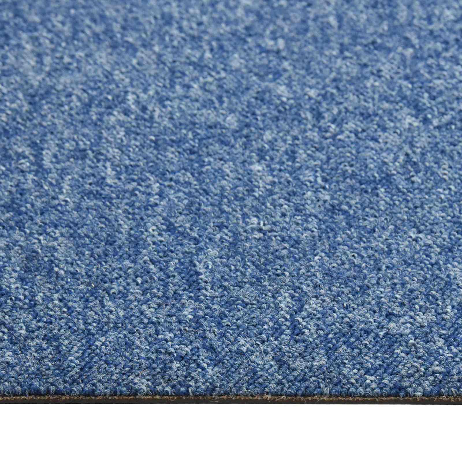 vidaXL Dywan 20 pcs Niebieski 50 x 50 cm 100% polipropylen