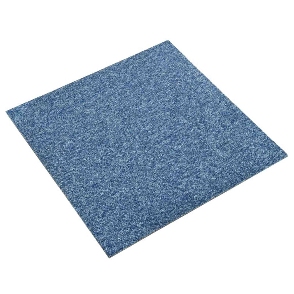 vidaXL Dywan 20 pcs Niebieski 50 x 50 cm 100% polipropylen