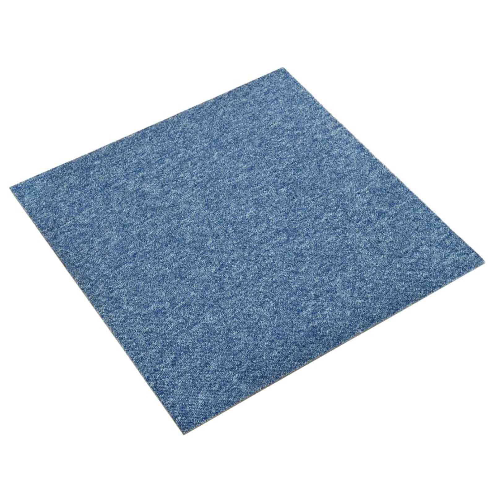 vidaXL Dywan 20 pcs Niebieski 50 x 50 cm 100% polipropylen