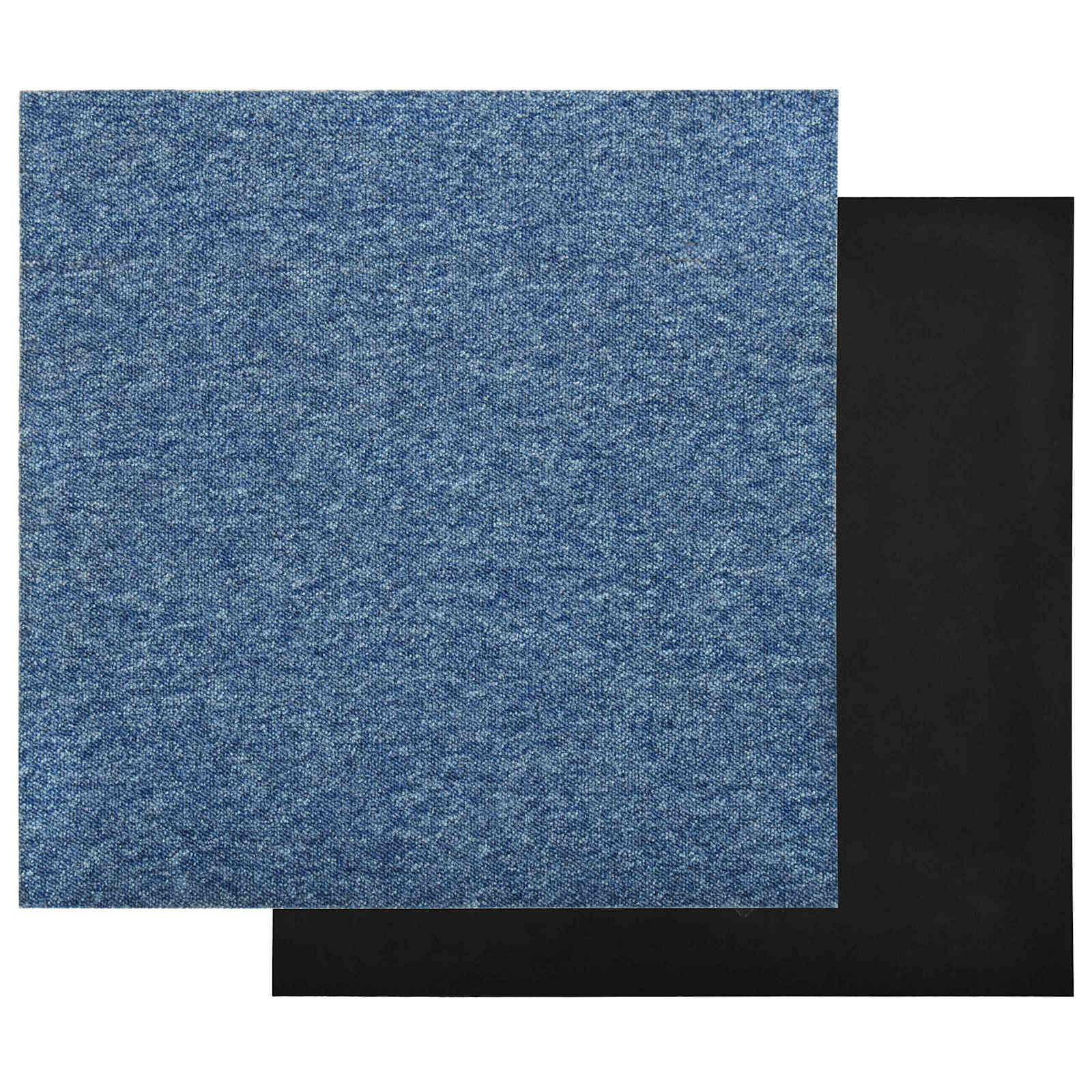 vidaXL Dywan 20 pcs Niebieski 50 x 50 cm 100% polipropylen