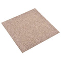 vidaXL Dywan 20 pcs Beżowy 50 x 50 cm 100% polipropylen