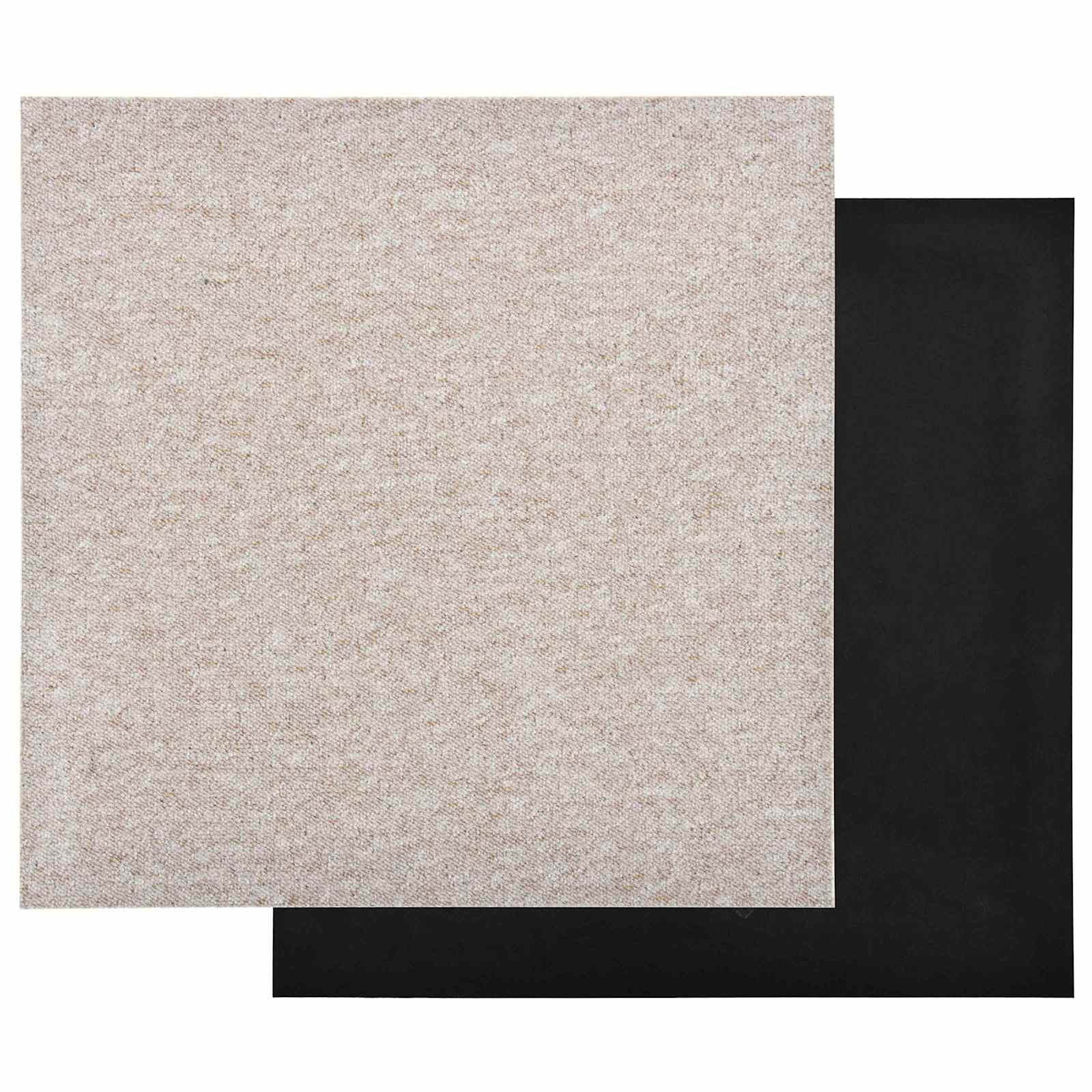 vidaXL Dywan 20 pcs Jasny beż 50 x 50 cm 100% polipropylen