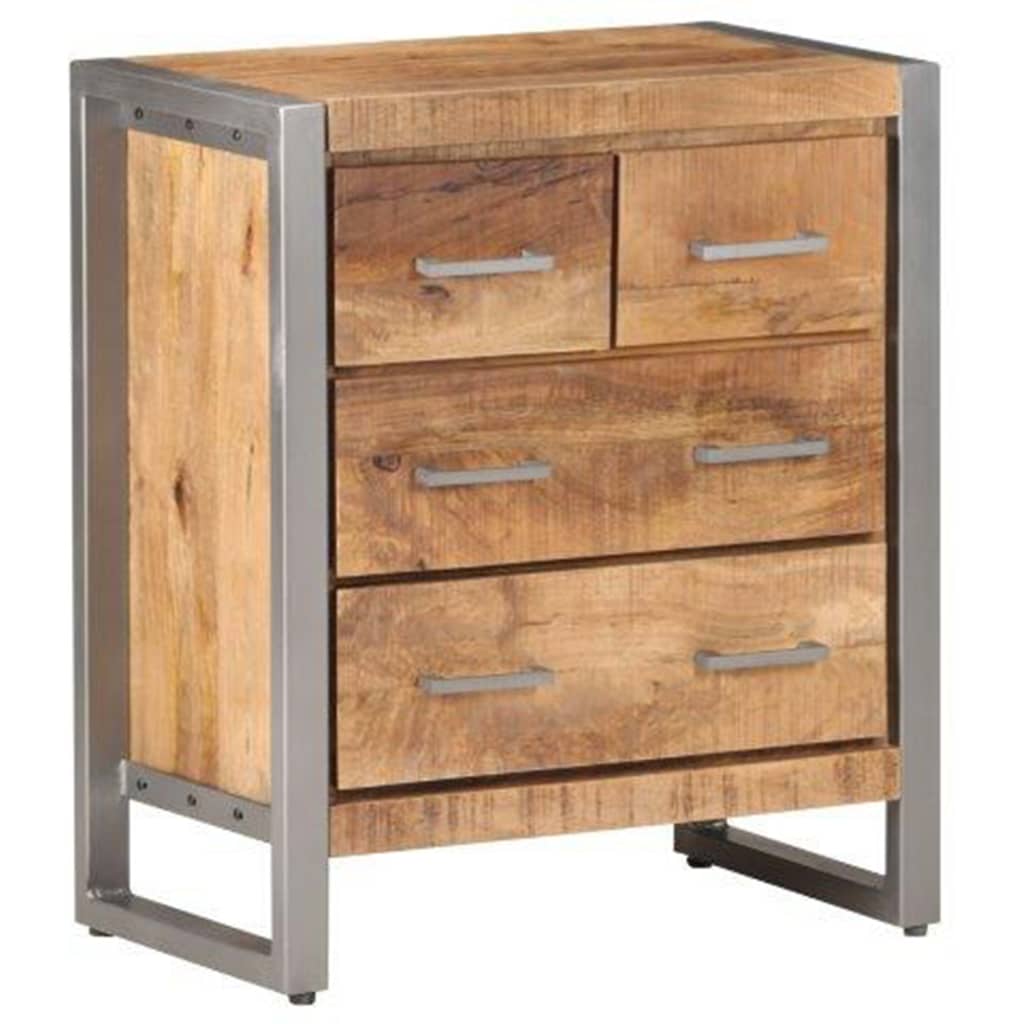vidaXL Szafka, 60x35x70 cm, surowe drewno mango
