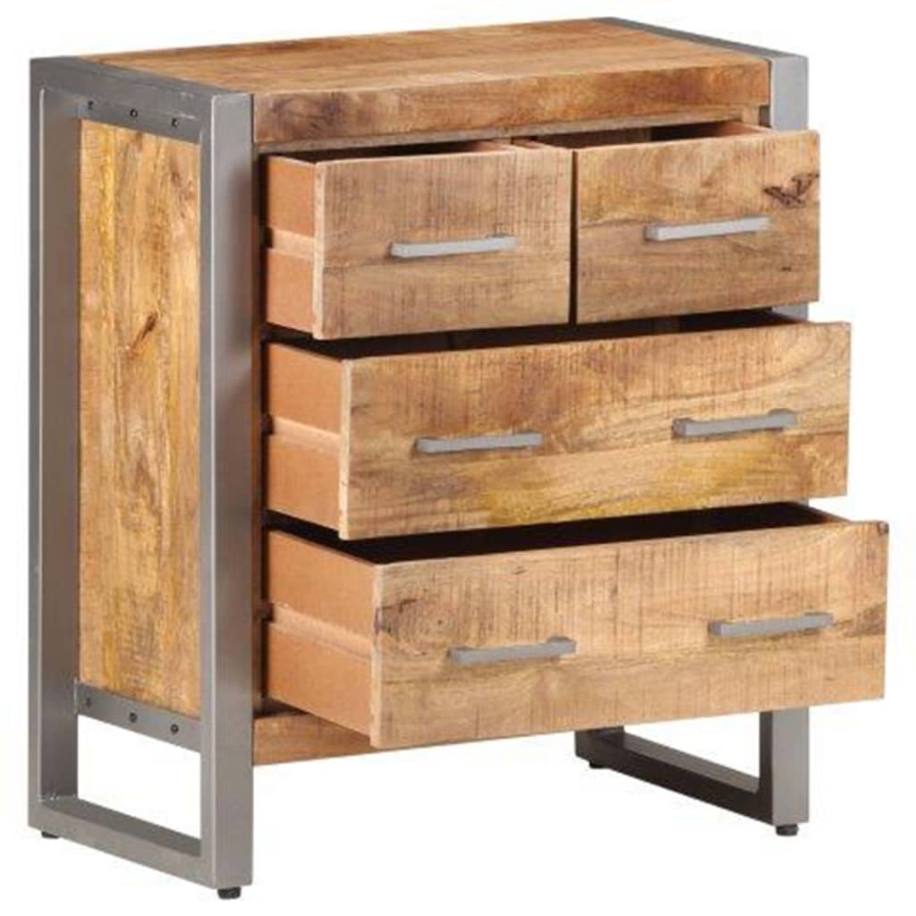 vidaXL Szafka, 60x35x70 cm, surowe drewno mango
