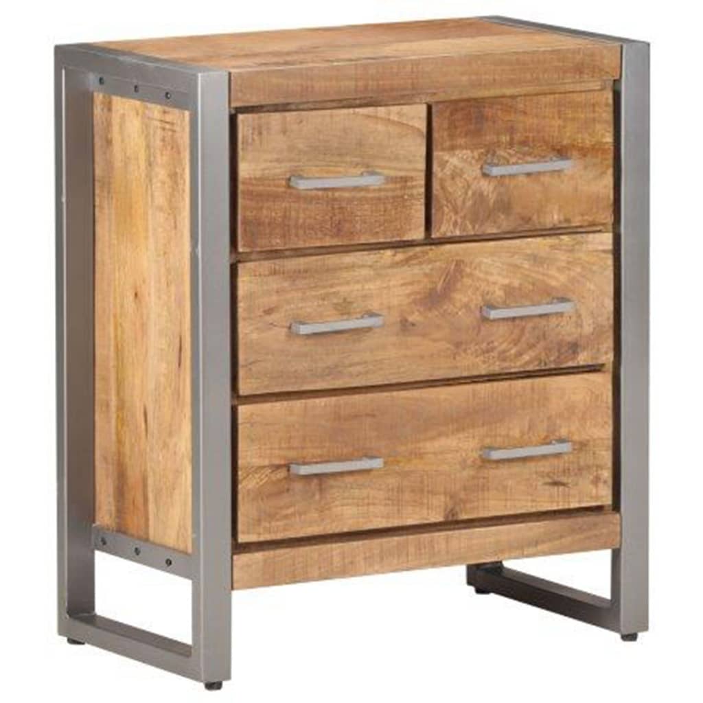 vidaXL Szafka, 60x35x70 cm, surowe drewno mango