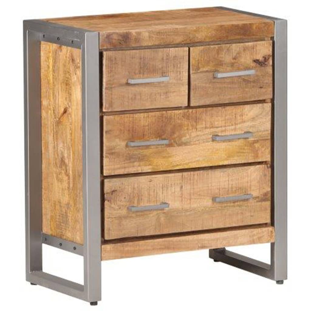 vidaXL Szafka, 60x35x70 cm, surowe drewno mango