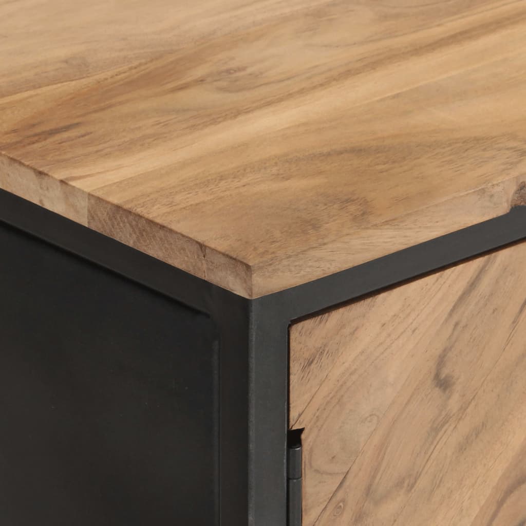 vidaXL Szafka, 120x30x75 cm, lite drewno akacjowe