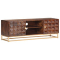 vidaXL Szafka pod TV, 124x29x45 cm, lite drewno mango