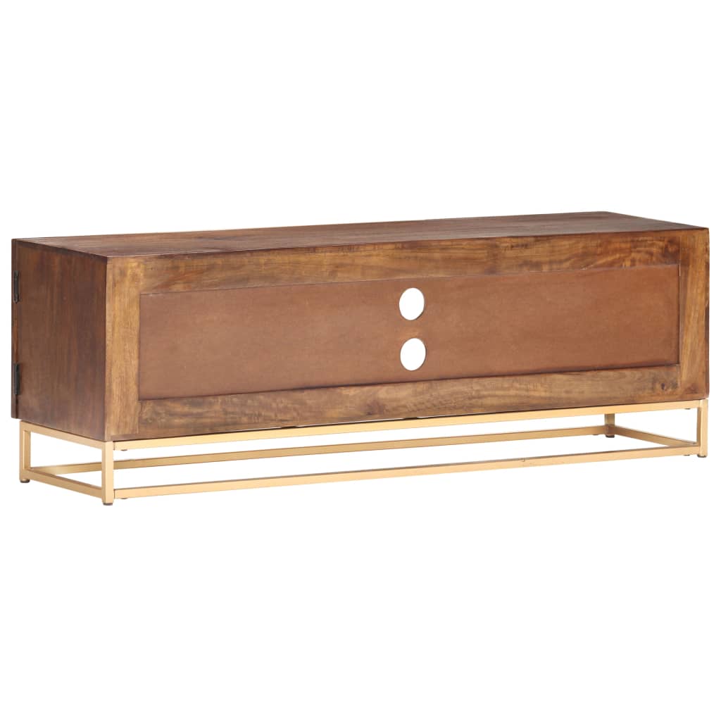 vidaXL Szafka pod TV, 124x29x45 cm, lite drewno mango