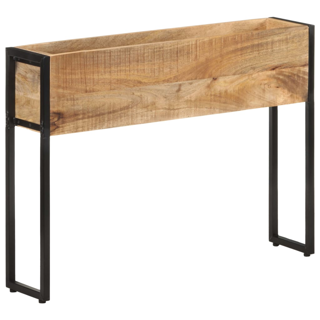 vidaXL Donica, 90x20x68 cm, surowe drewno mango
