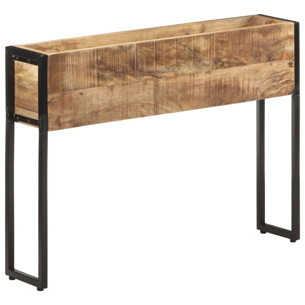 vidaXL Donica, 90x20x68 cm, surowe drewno mango