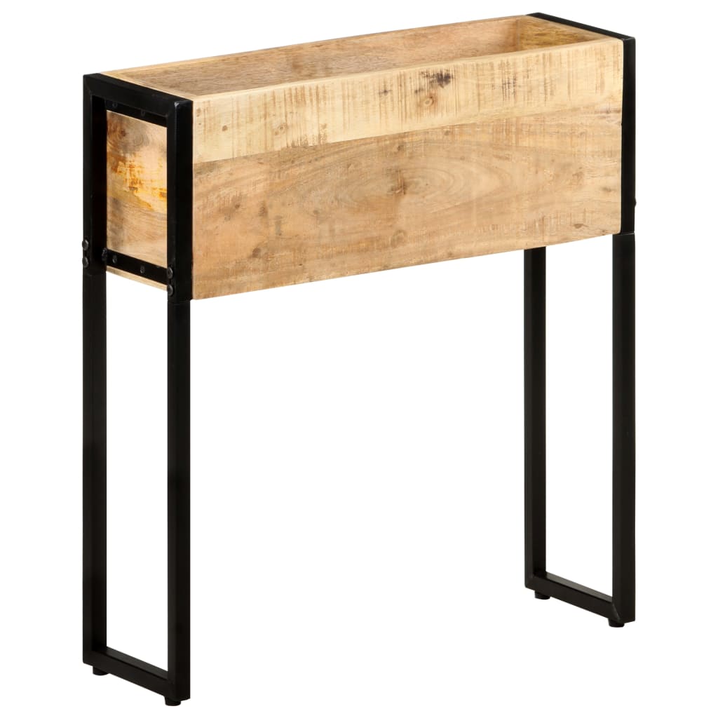 vidaXL Donica, 60x20x68 cm, surowe drewno mango