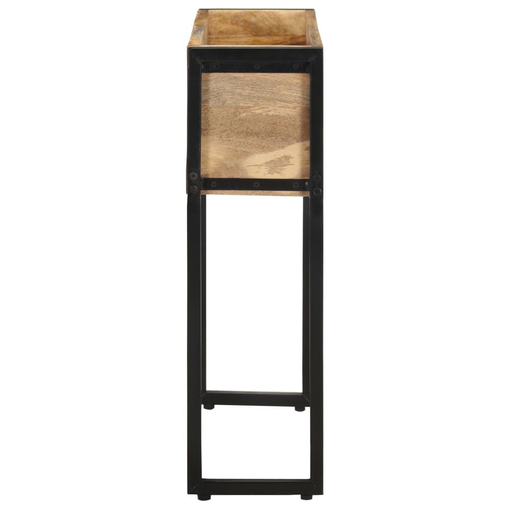 vidaXL Donica, 60x20x68 cm, surowe drewno mango