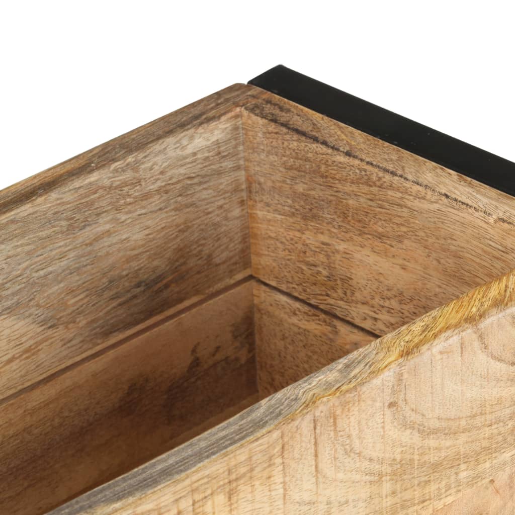 vidaXL Donica, 60x20x68 cm, surowe drewno mango