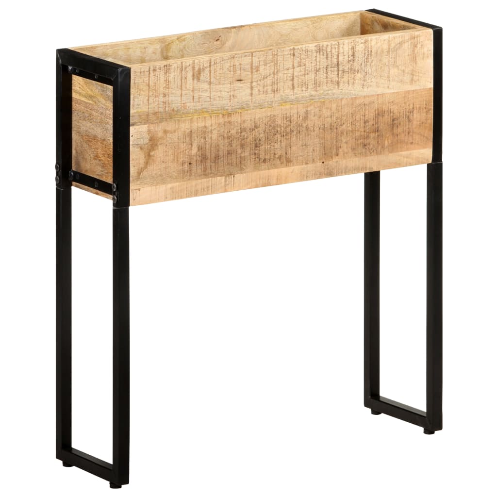 vidaXL Donica, 60x20x68 cm, surowe drewno mango