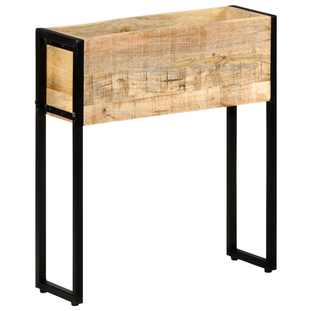 vidaXL Donica, 60x20x68 cm, surowe drewno mango