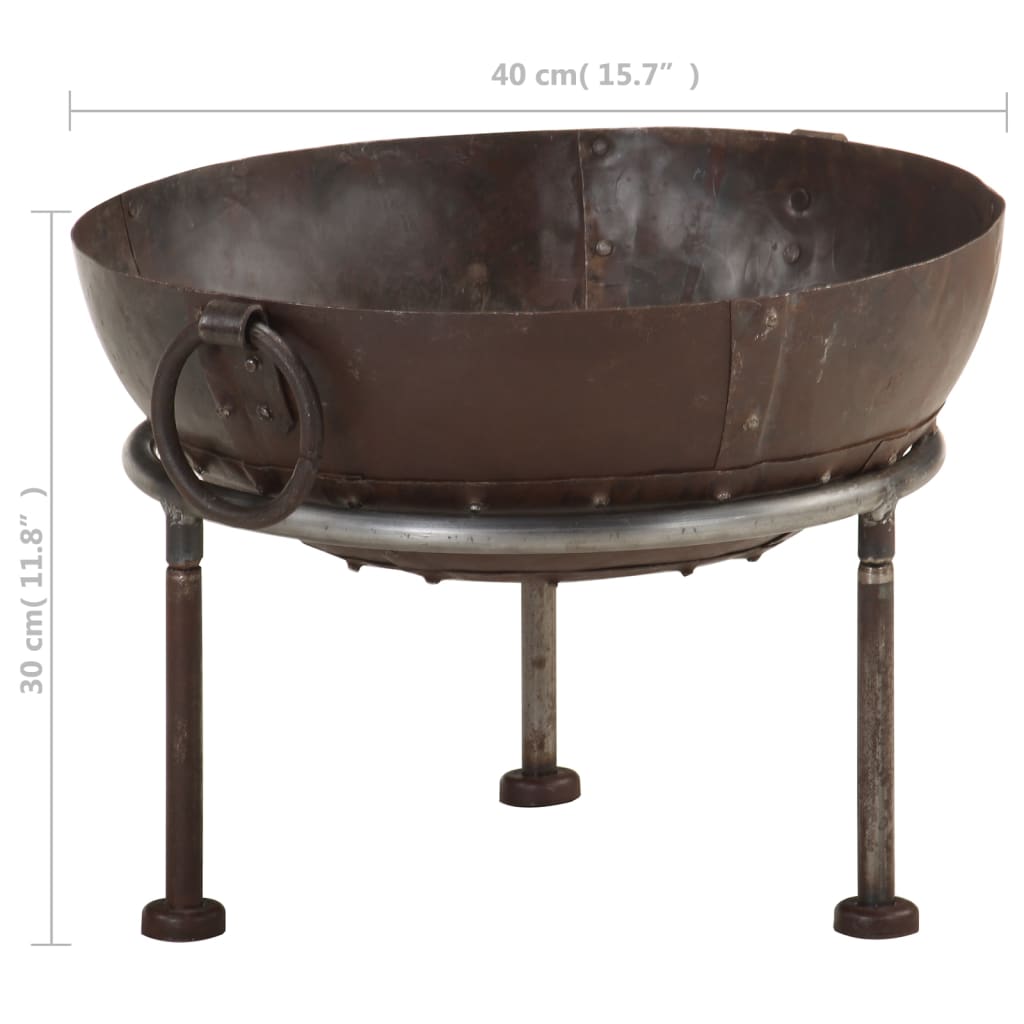 vidaXL Palenisko rustykalne, Ø 40 cm, żelazne