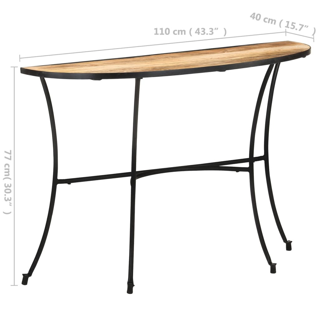vidaXL Stolik boczny, 110x40x77 cm, lite drewno mango