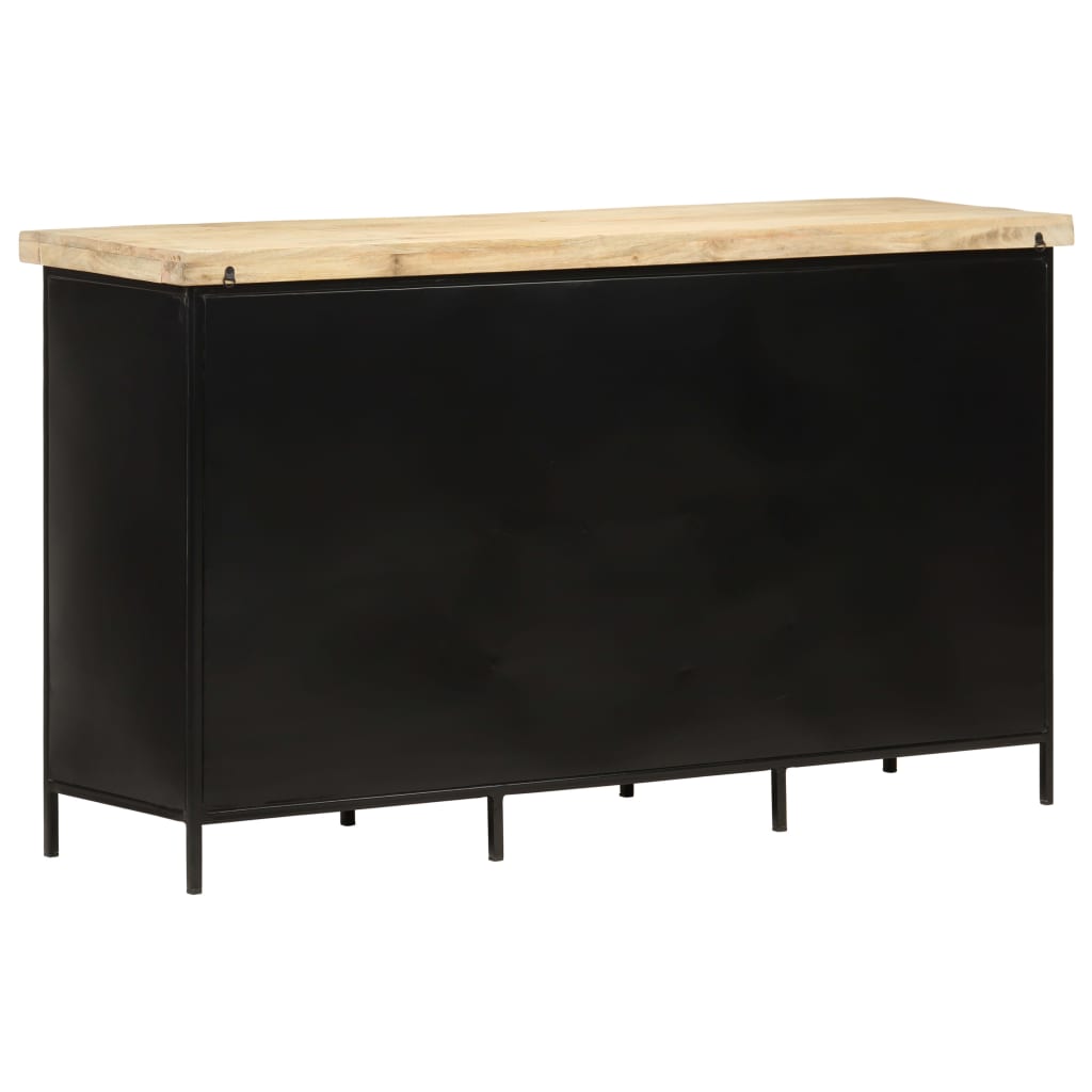 vidaXL Komoda, 140x38x76 cm, surowe drewno mango