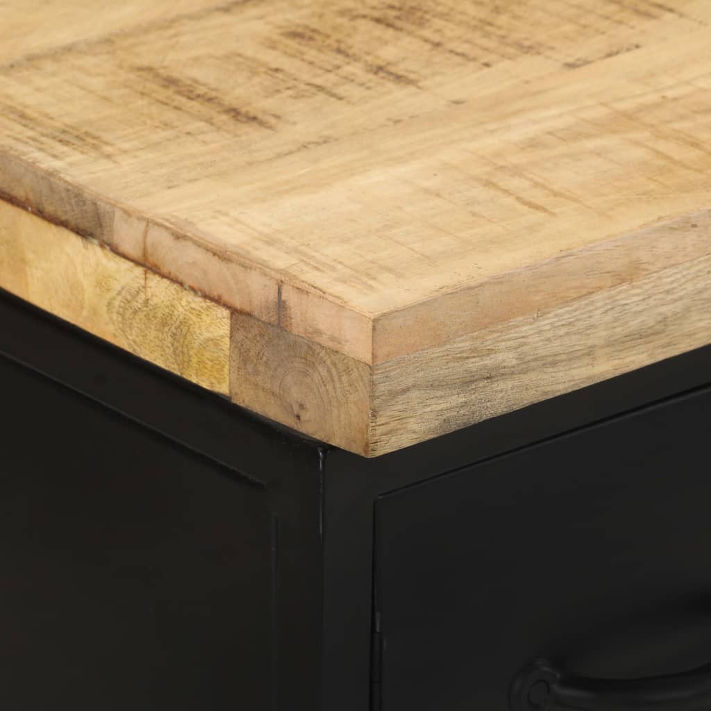 vidaXL Komoda, 47x35x76 cm, surowe drewno mango