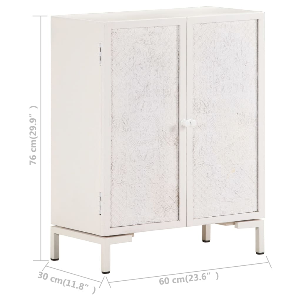 vidaXL Szafka, 60 x 30 x 76 cm, lite drewno mango