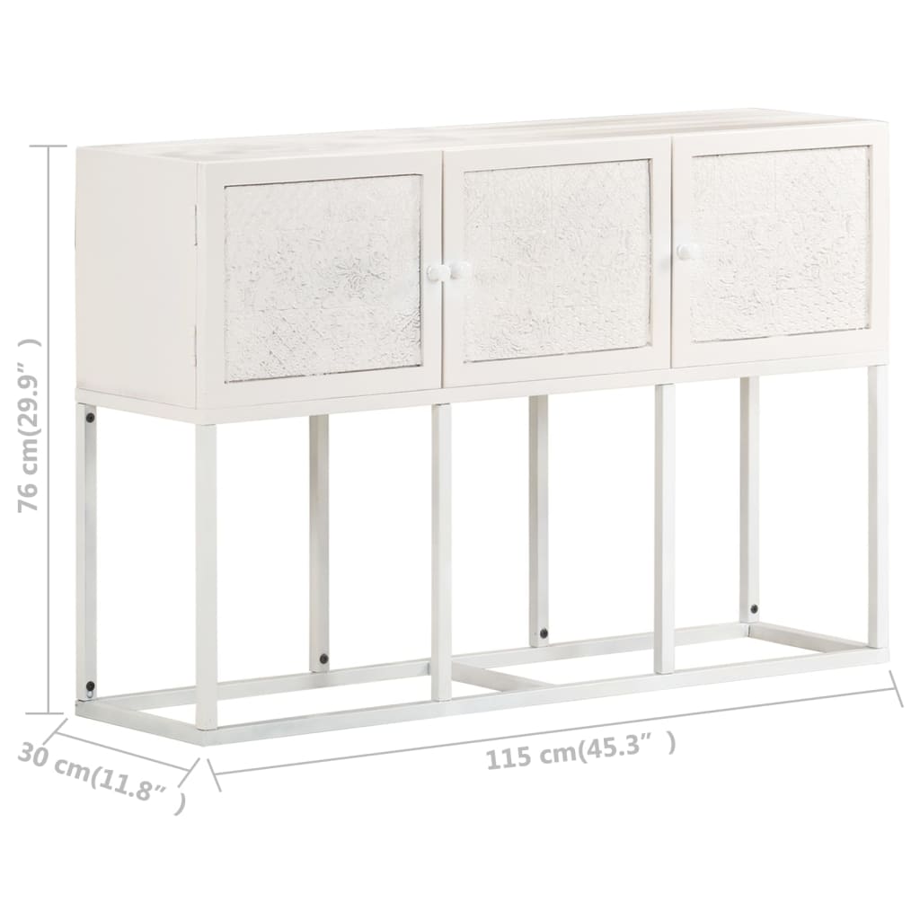 vidaXL Szafka, 115 x 30 x 76 cm, lite drewno mango