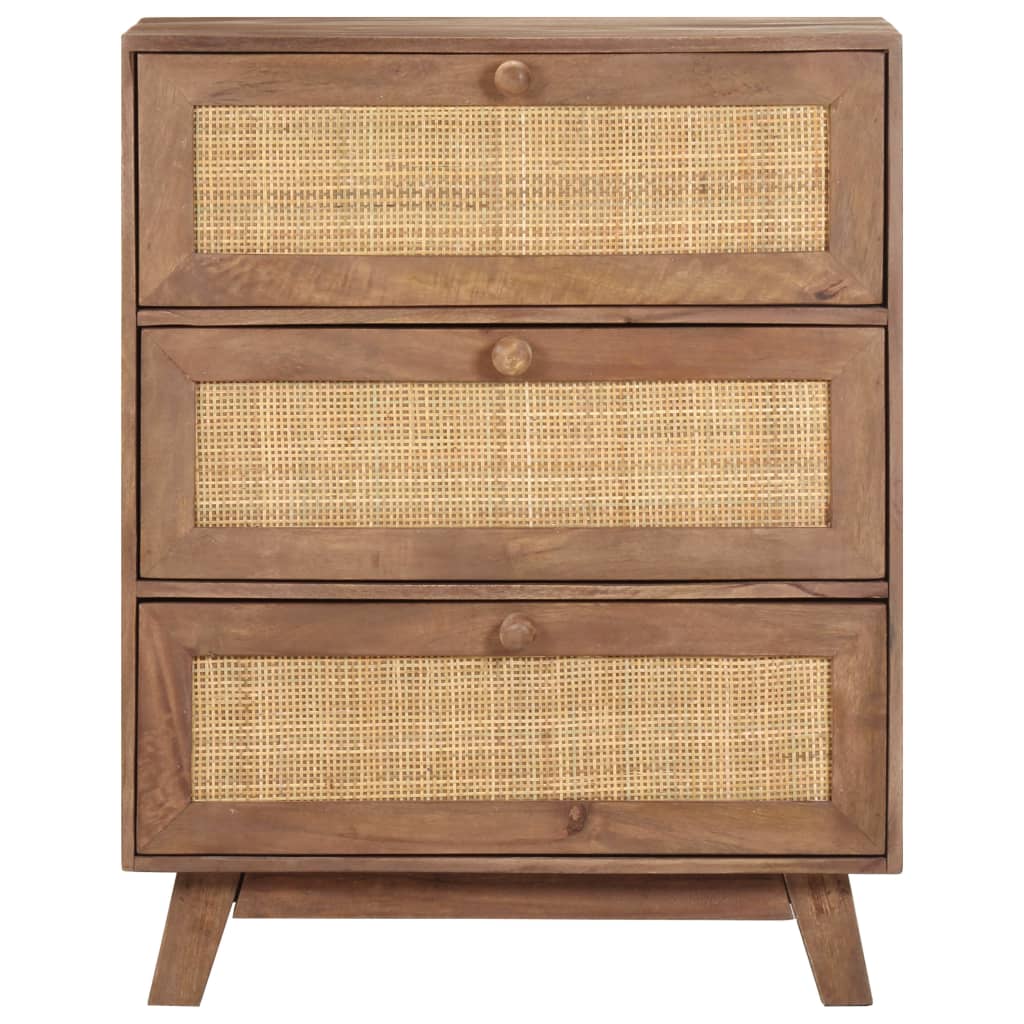 vidaXL Komoda, 61x35x76 cm, lite drewno mango