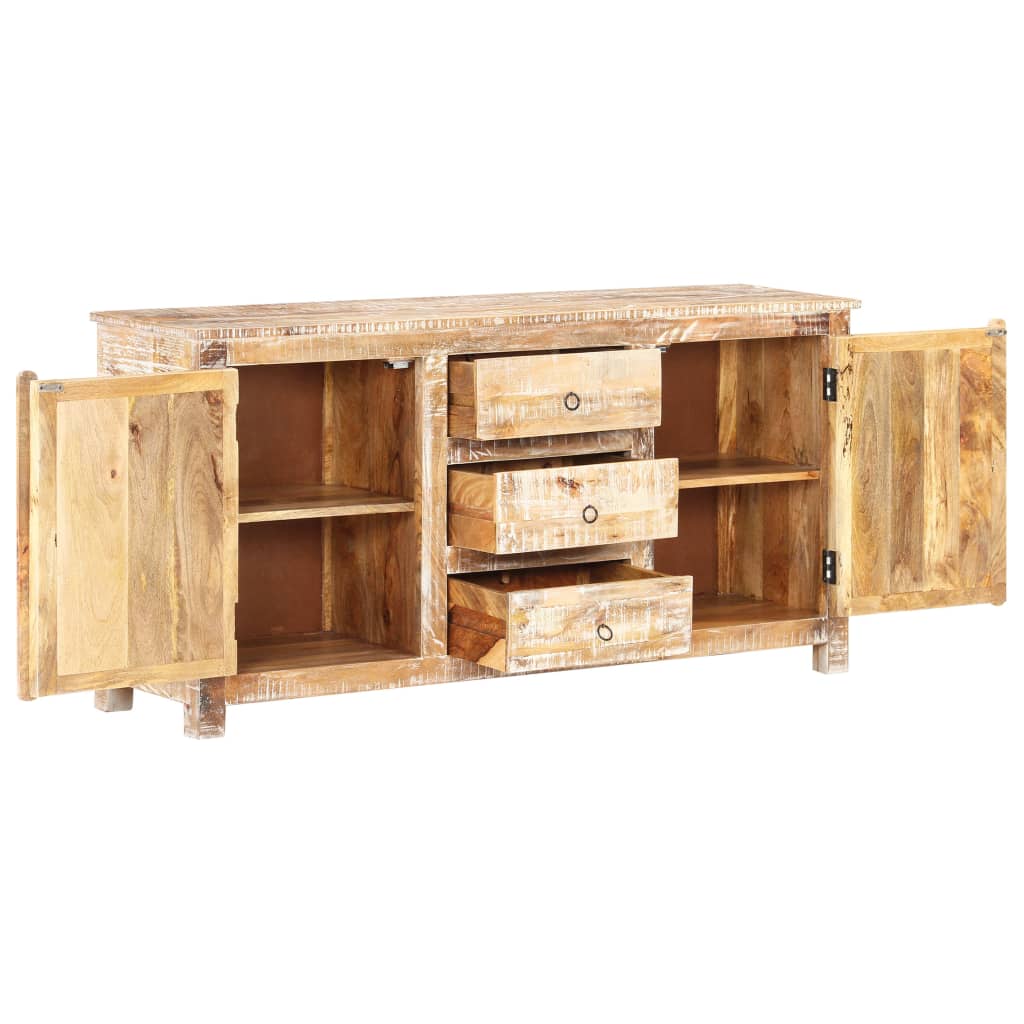 vidaXL Komoda, 151x40x75 cm, surowe drewno akacjowe