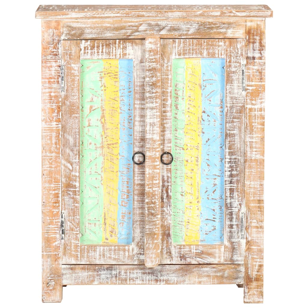 vidaXL Szafka, 61x35x76 cm, surowe drewno akacjowe