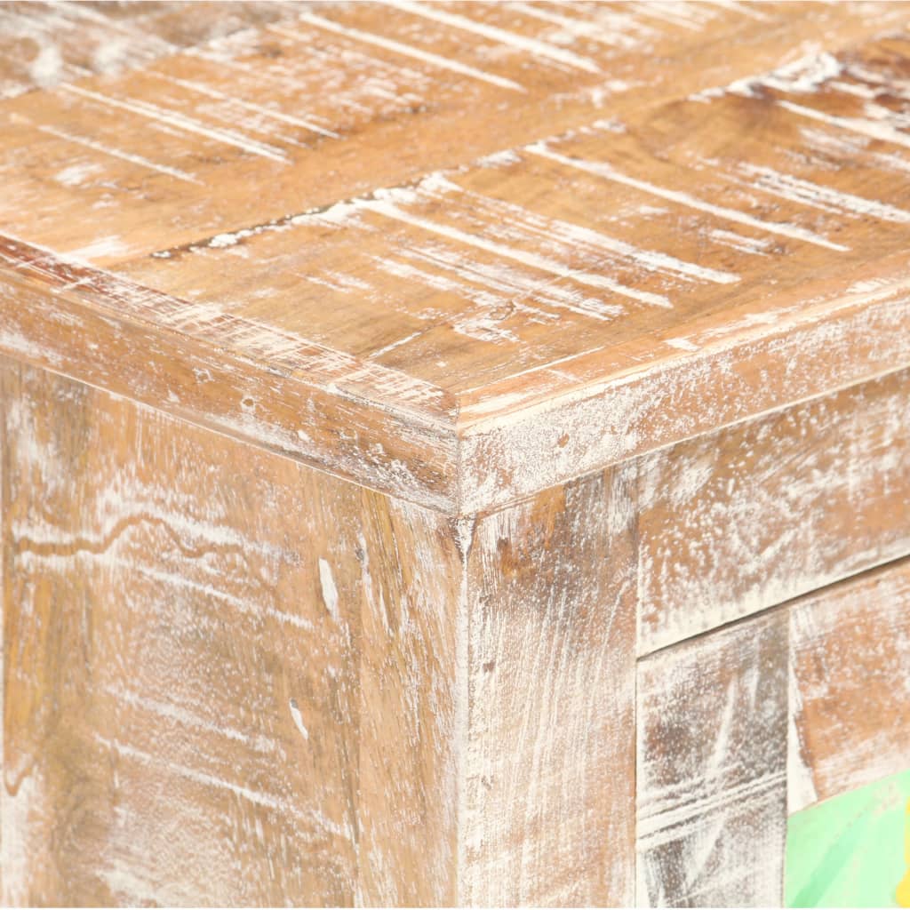vidaXL Szafka, 61x35x76 cm, surowe drewno akacjowe