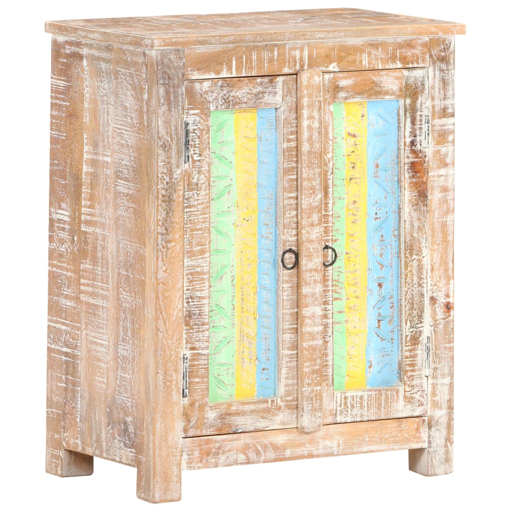 vidaXL Szafka, 61x35x76 cm, surowe drewno akacjowe