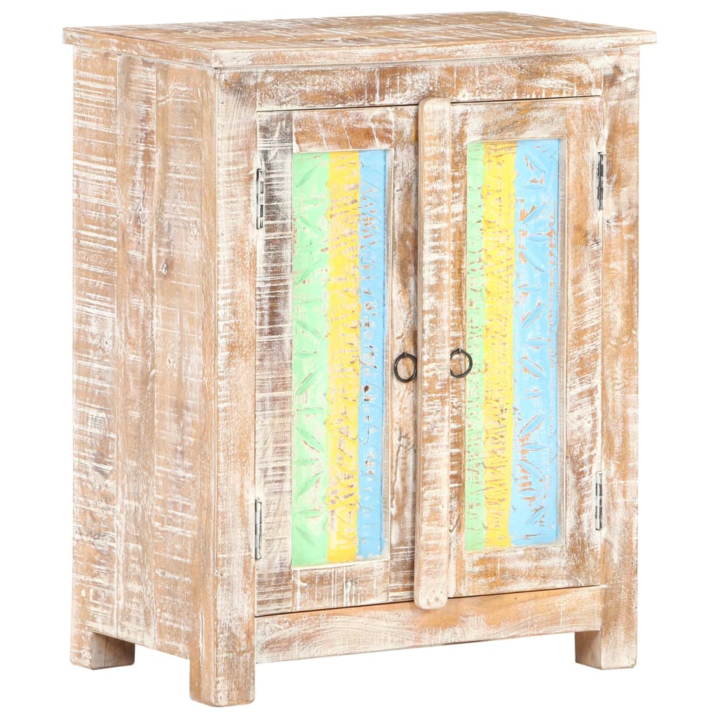 vidaXL Szafka, 61x35x76 cm, surowe drewno akacjowe