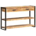 vidaXL Szafka, 120x30x75 cm, lite, surowe drewno mango