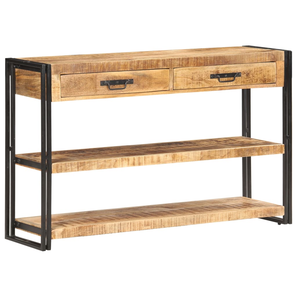 vidaXL Szafka, 120x30x75 cm, lite, surowe drewno mango