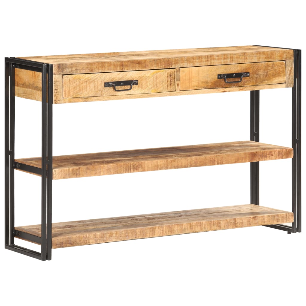 vidaXL Szafka, 120x30x75 cm, lite, surowe drewno mango
