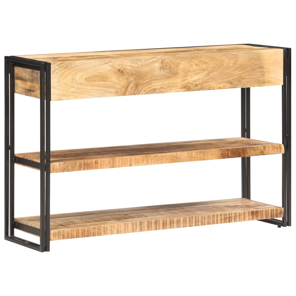 vidaXL Szafka, 120x30x75 cm, lite, surowe drewno mango