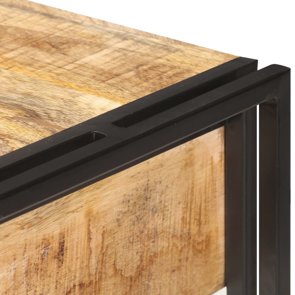 vidaXL Szafka, 120x30x75 cm, lite, surowe drewno mango