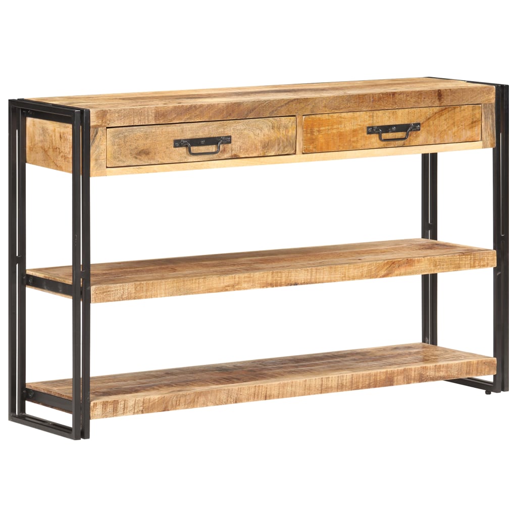 vidaXL Szafka, 120x30x75 cm, lite, surowe drewno mango