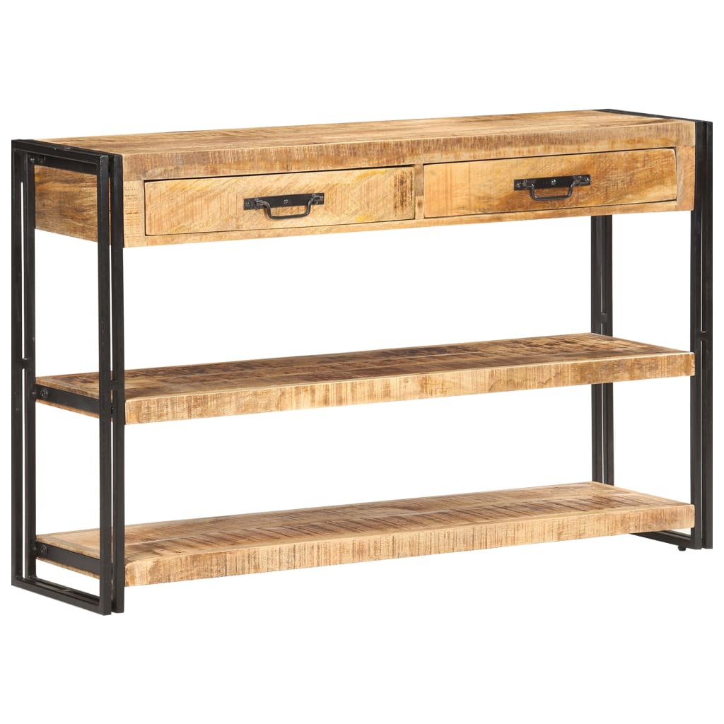 vidaXL Szafka, 120x30x75 cm, lite, surowe drewno mango